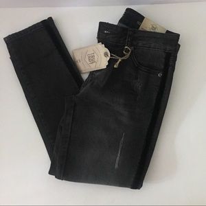 True Craft Distressed Skinny Hi-Rise Jeans